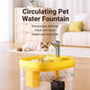 Automatic Pet Water Fountain with 1.5L Filtered Water Flow