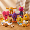 Waffle Plush Cat Toy with Crinkle Sound and Catnip