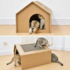Corrugated Cardboard Cat House & Scratcher