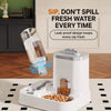 Automatic Pet Feeder and Water Bowl for Cats and Dogs