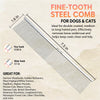 Stainless Steel Cat & Dog Grooming Comb for Detangling