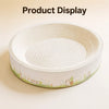 Oval Cat Scratcher Bed with Built-In Lounger