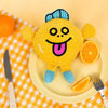 Waffle Plush Cat Toy with Crinkle Sound and Catnip