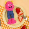 Waffle Plush Cat Toy with Crinkle Sound and Catnip