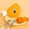 Waffle Plush Cat Toy with Crinkle Sound and Catnip