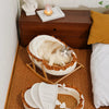 French-Style Cat Bed with Rocking Base