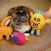 Waffle Plush Cat Toy with Crinkle Sound and Catnip