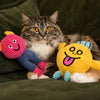 Waffle Plush Cat Toy with Crinkle Sound and Catnip