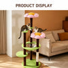 Large Wooden Cat Tree with Scratching Posts, Steps & Cat Houses