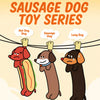 Long Latex Squeaky Dog Toy for Small and Medium Dogs