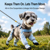Water-Resistant Dog Rain Suit with Built-In Foot Covers