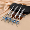 Pet Grooming Scissors Set with Case and Care Kit