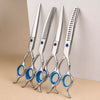 Pet Grooming Scissors Set with Case and Care Kit