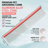 Stainless Steel Cat & Dog Grooming Comb for Detangling