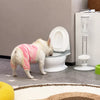 Toilet-Shaped Pet Bowl with Wide Opening