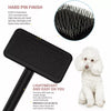 Pet Slicker Brush for Fluffing and Detangling