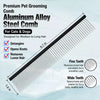 Stainless Steel Cat & Dog Grooming Comb for Detangling