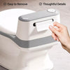 Toilet-Shaped Pet Bowl with Wide Opening