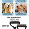 Dog & Cat Detangling Grooming Brush for Loose Fur