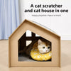 Corrugated Cardboard Cat House & Scratcher