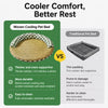 Round Woven Pet Bed with Removable, Washable Two-Layer Mat