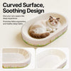 Oval Cat Scratcher Bed with Built-In Lounger