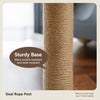 Compact Cat Tree with Sisal Scratching Post and Resting Bed