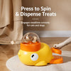 Duck-Shaped Interactive Treat Dispenser for Cats and Dogs