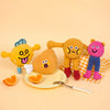 Waffle Plush Cat Toy with Crinkle Sound and Catnip