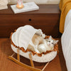French-Style Cat Bed with Rocking Base
