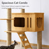 Large Cat Tree with Scratching Posts, Hideaway, and Climbing Perches