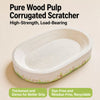 Oval Cat Scratcher Bed with Built-In Lounger