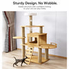 Large Cat Tree with Scratching Posts, Hideaway, and Climbing Perches