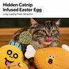 Waffle Plush Cat Toy with Crinkle Sound and Catnip
