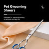 Pet Grooming Scissors Set with Case and Care Kit