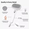 2-in-1 Deshedding and Detangling Brush for Dogs & Cats