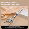 Pet Grooming Scissors Set with Case and Care Kit