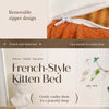 French-Style Cat Bed with Rocking Base