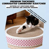 Corrugated Cardboard Cat Scratcher Bed