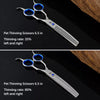 6.5-Inch Pet Grooming Shears – Straight and Curved Styles