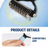 Dog & Cat Detangling Grooming Brush for Loose Fur