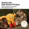 Waffle Plush Cat Toy with Crinkle Sound and Catnip