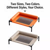 Raised Faux Leather Pet Cot for Small and Medium Dogs and Cats