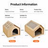 Corrugated Cardboard Cat House & Scratcher