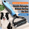 Dog & Cat Detangling Grooming Brush for Loose Fur