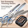Pet Grooming Scissors Set with Case and Care Kit