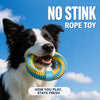Nylon Dog Tug Toy with Ring, Figure-Eight and Tug Styles