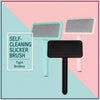 Pet Slicker Brush for Fluffing and Detangling