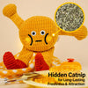 Waffle Plush Cat Toy with Crinkle Sound and Catnip