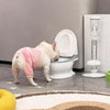 Toilet-Shaped Pet Bowl with Wide Opening